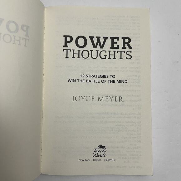 Power Thoughts 12 Strategies to Win the Battle of the Mind by Joyce Meyer - Picture 2 of 7